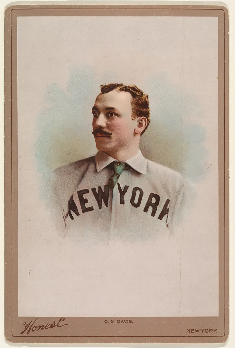 G.S. Davis, New York, from the Sports Celebrities series (N142) issued by W. Duke, Sons & Co. to promote Honest Long Cut Tobacco — W. Duke, Sons & Co.