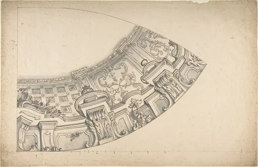 Design for a Curved Ornamental Cove to Support a Dome (?)