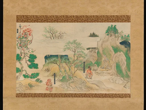 神於寺縁起絵巻断簡|Scene from The Illustrated Legends of Jin’ōji Temple