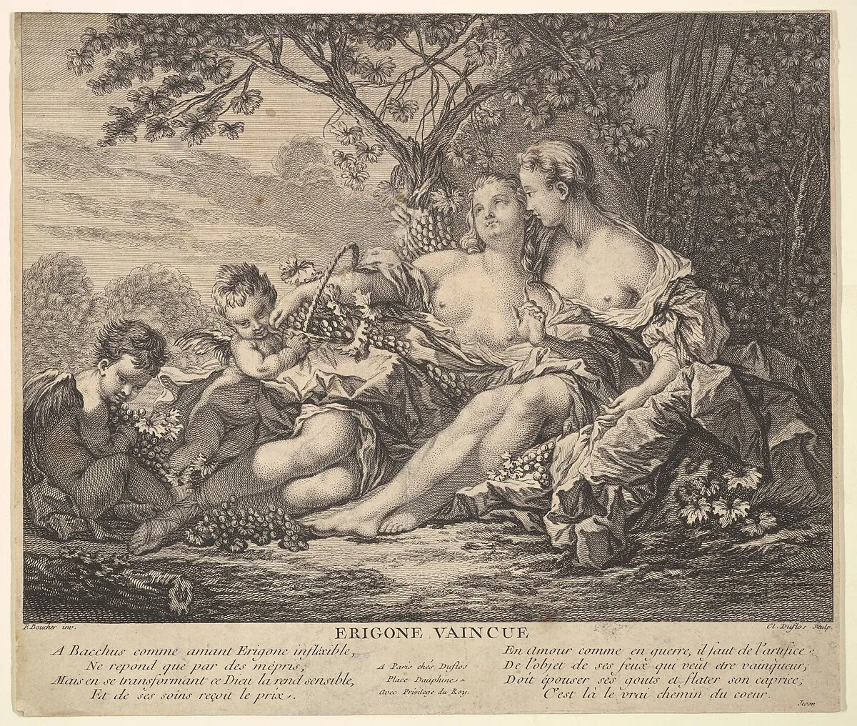 Erigone Vanquished — Claude Augustin Duflos le Jeune|François Boucher