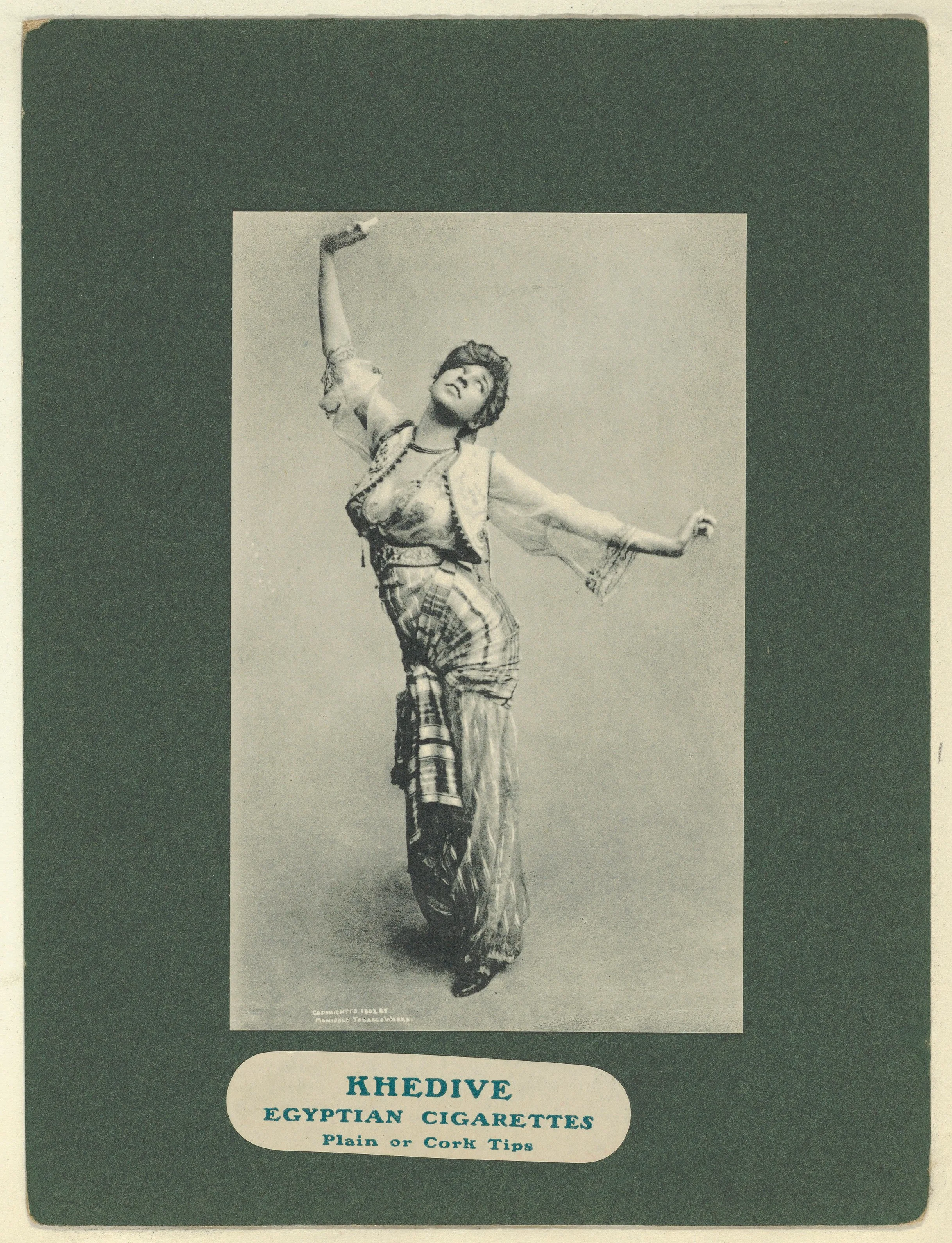 Plate 4, from Little Egypt Actresses series (T2), issued by Monopole Tobacco Works to promote Khedive Egyptian Cigarettes — Monopole Tobacco Works