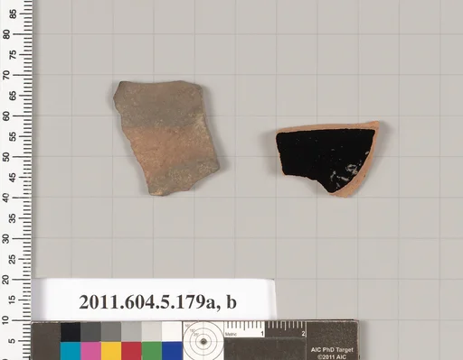Terracotta fragments of kylikes (drinking cups)