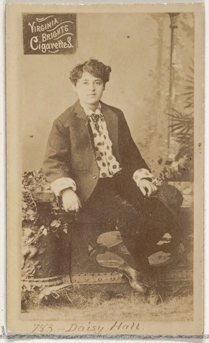 Card 783, Daisy Hall, from the Actors and Actresses series (N45, Type 2) for Virginia Brights Cigarettes — Allen & Ginter