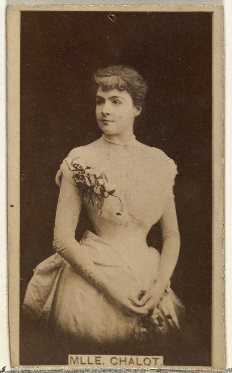 Mlle. Chalot, from the Actors and Actresses series (N145-8) issued by Duke Sons & Co. to promote Duke Cigarettes — American Tobacco Company|W. Duke, Sons & Co.
