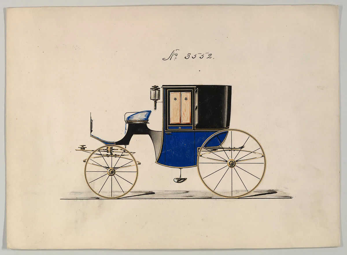 Design for Brougham, no. 3552 — Brewster & Co.