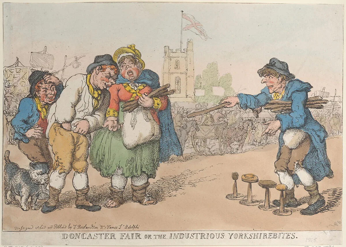 Doncaster Fair or the Industrious Yorkshirebites — Thomas Rowlandson