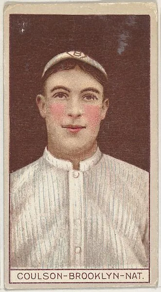Robert Coulson, Brooklyn, National League, from the Brown Background series (T207) for the American Tobacco Company — American Tobacco Company