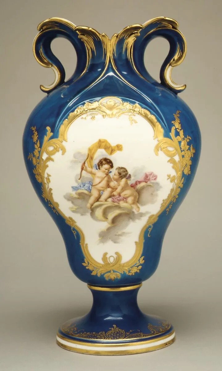Vase (vase à oreilles) (one of a pair) — Sèvres Manufactory|Jean-Claude Duplessis|Antoine Caton