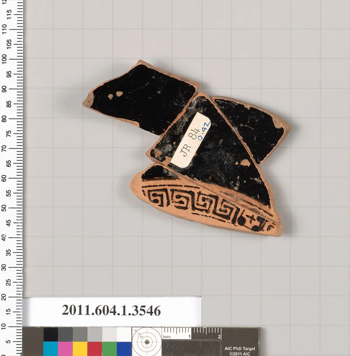 Terracotta fragment of a kylix (drinking cup) — Unknown