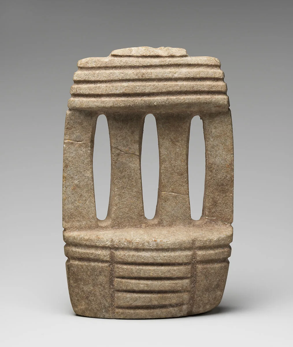 Architectural model with figure — Unknown