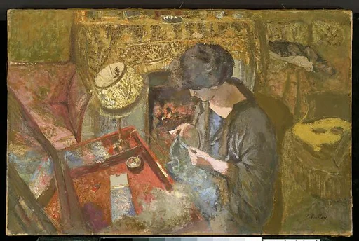 The Small Drawing-Room: Mme Hessel at Her Sewing Table
