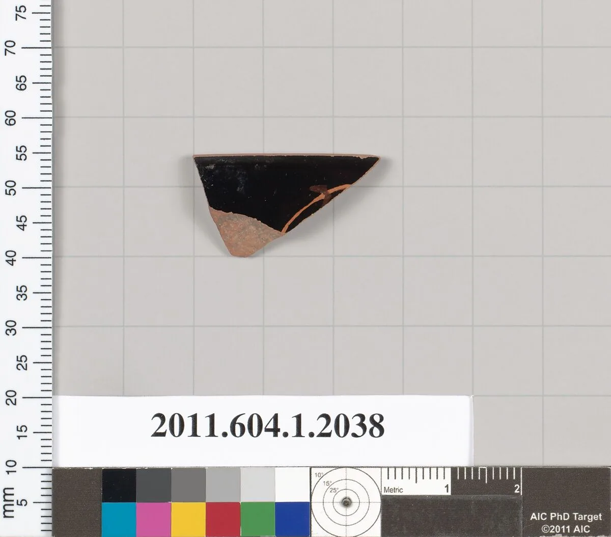 Terracotta rim fragment of a kylix (drinking cup) — Unknown