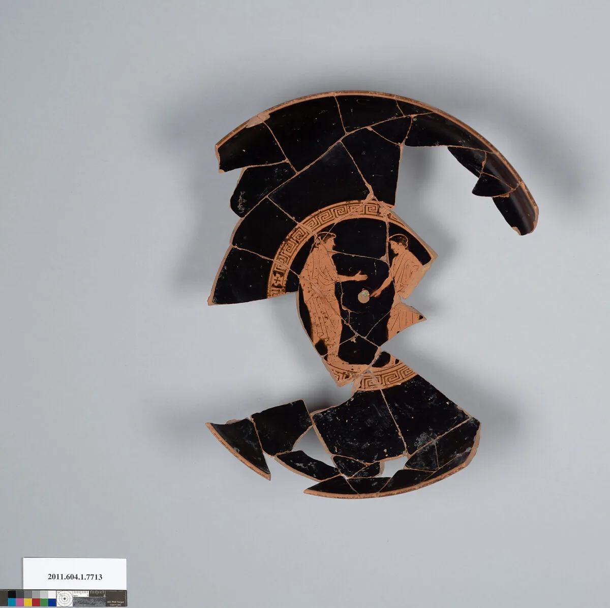 Terracotta fragment of a kylix (drinking cup) — Unknown