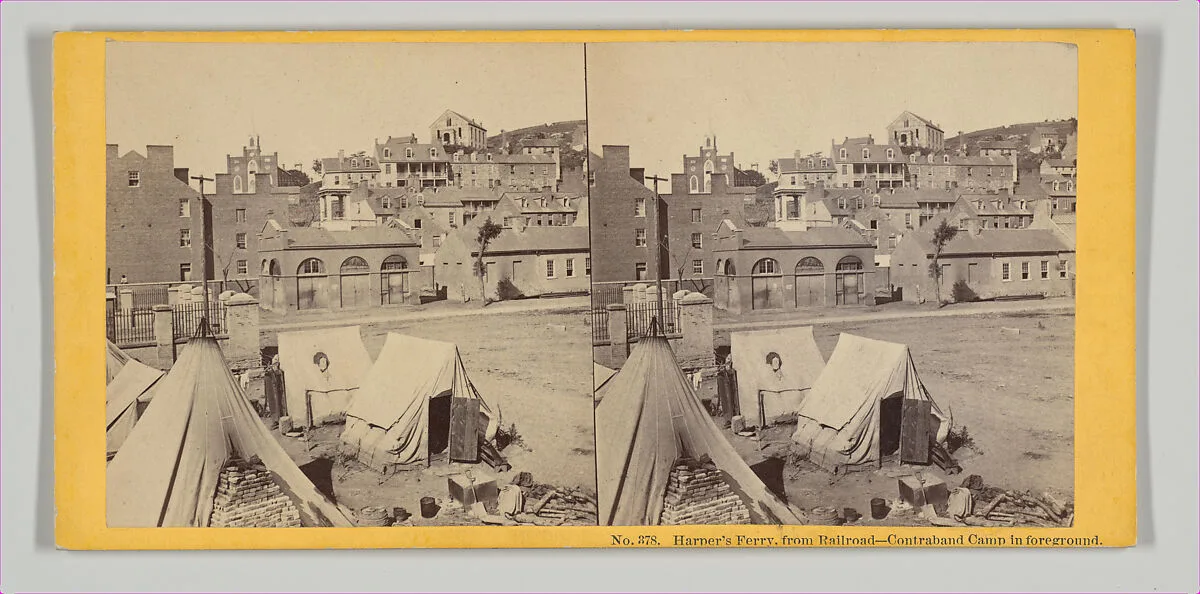 Harper’s Ferry, from Railroad-Contraband Camp in Foreground — John P. Soule|John P. Soule