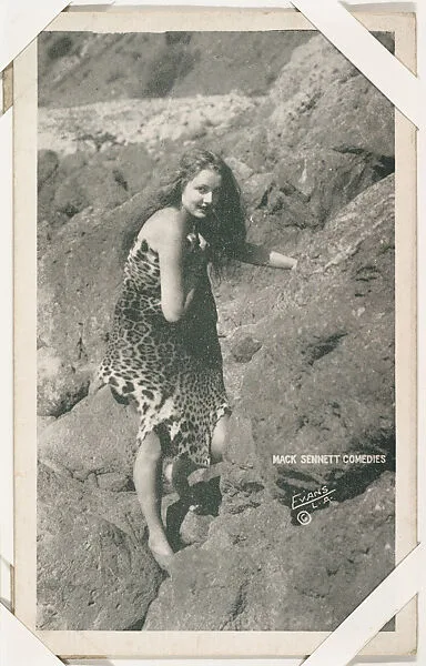 Bathing beauty in leopard costume from Mack Sennett Comedies Arcade series (W423) — Unknown