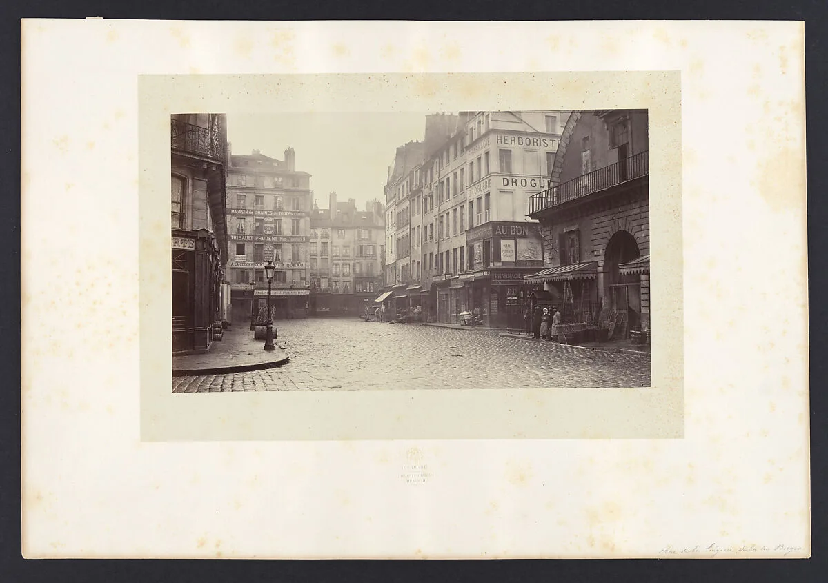 Rue de la Lingerie, de la rue Berger — Charles Marville