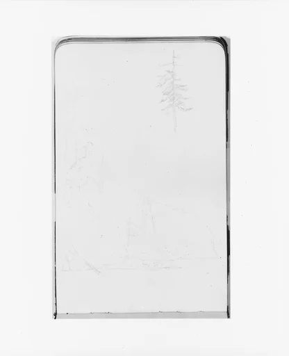 Sketches of a Cliffside and a Tree (from Sketchbook)