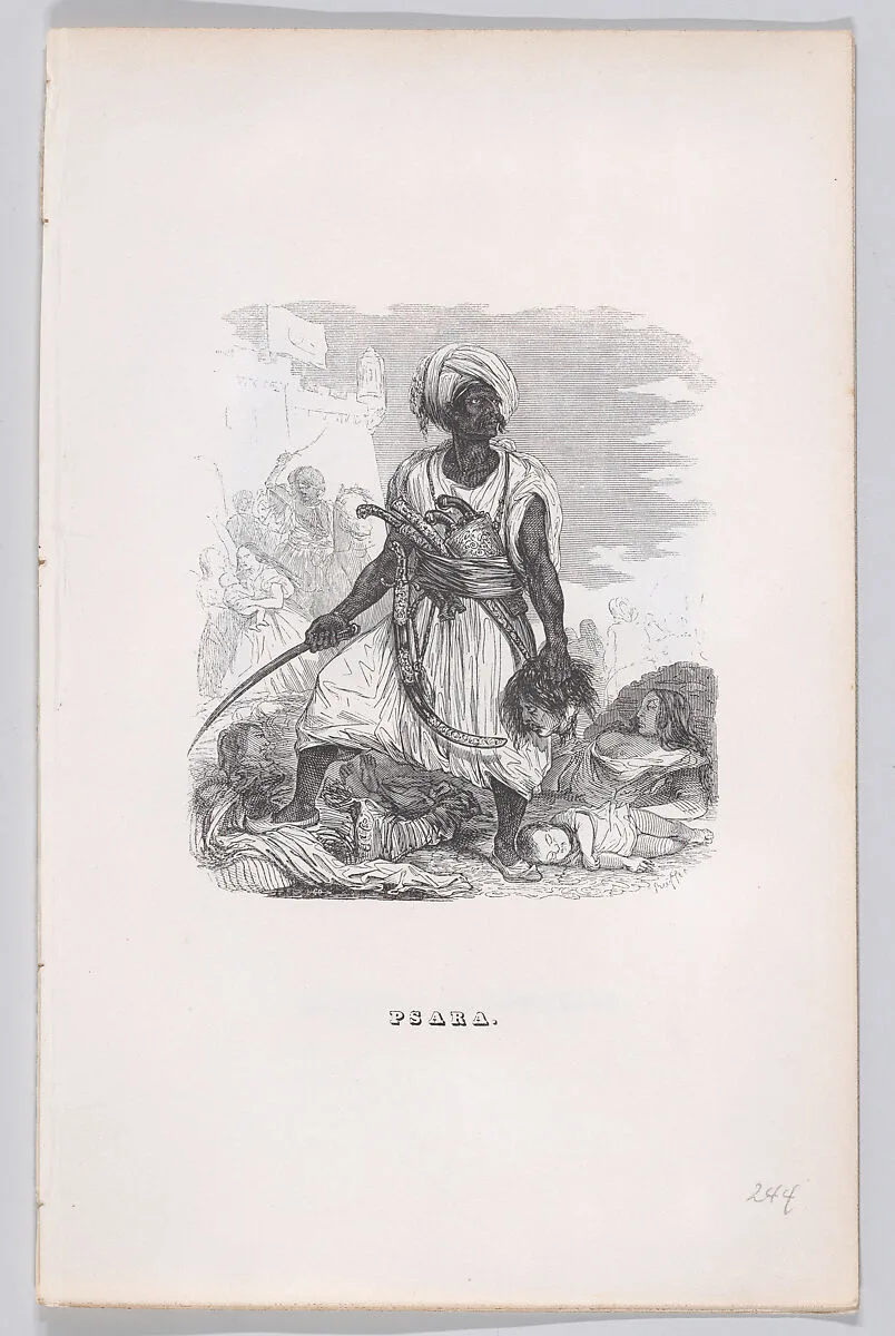 "Psara" from The Complete Works of Béranger — J. J. Grandville|Pierre Jean de Béranger|Auguste Raffet|Fournier & Perrotin