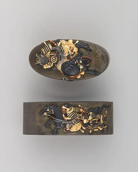 Sword-Hilt Collar and Pommel (Fuchigashira) — Unknown