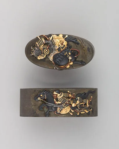 Sword-Hilt Collar and Pommel (Fuchigashira)
