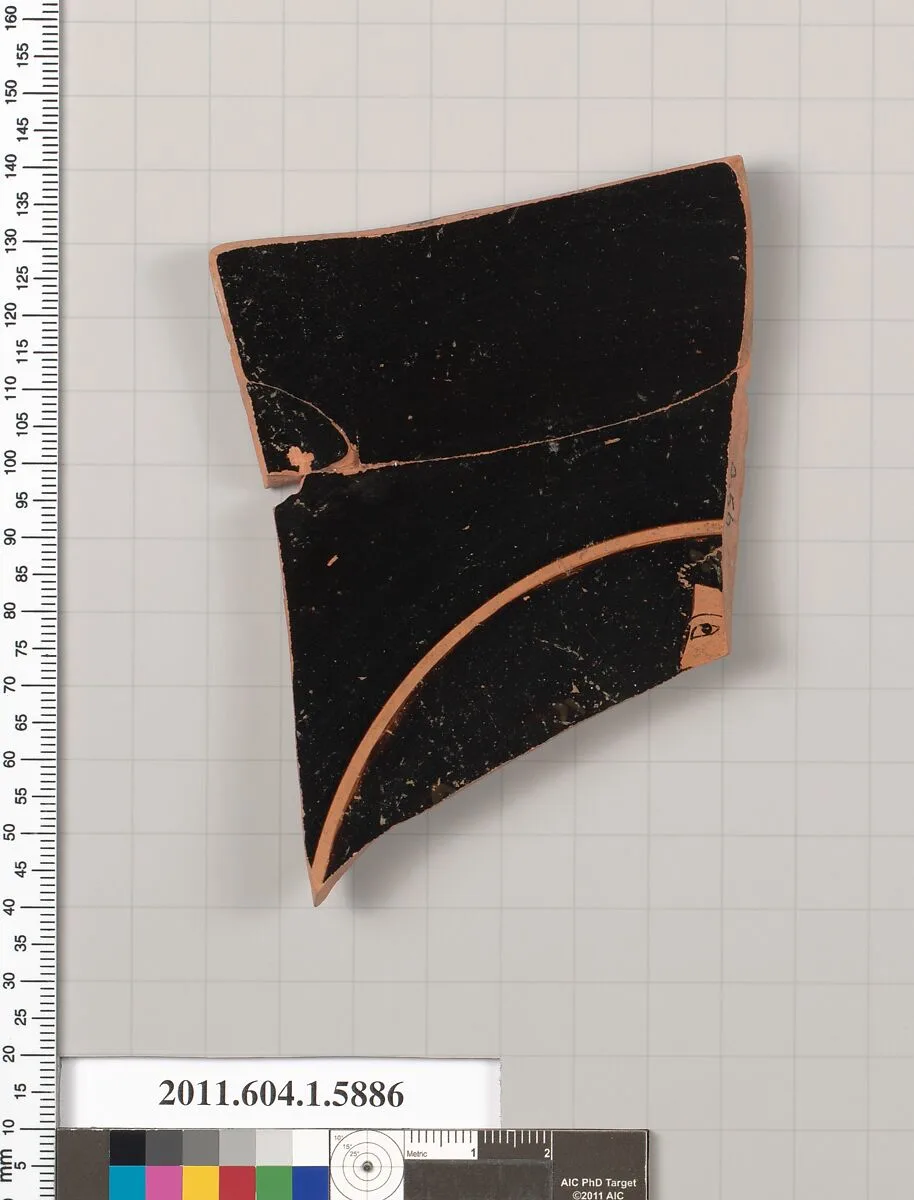 Terracotta fragment of a kylix (drinking cup) — Unknown