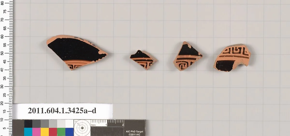 Terracotta fragments of kylikes (drinking cups) — Unknown