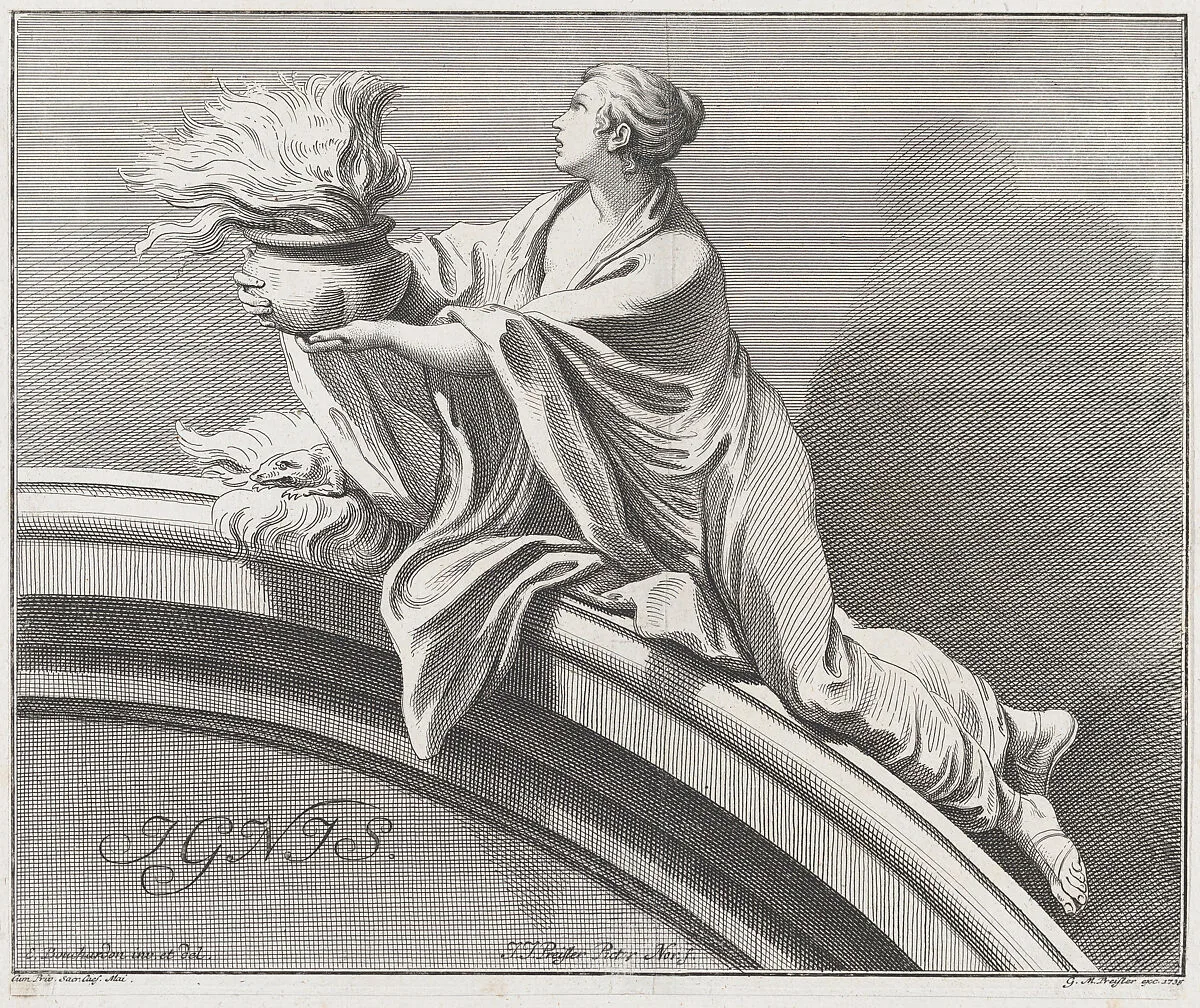 Fire — Johann Justin Preissler|Georg Martin Preissler|Edme Bouchardon