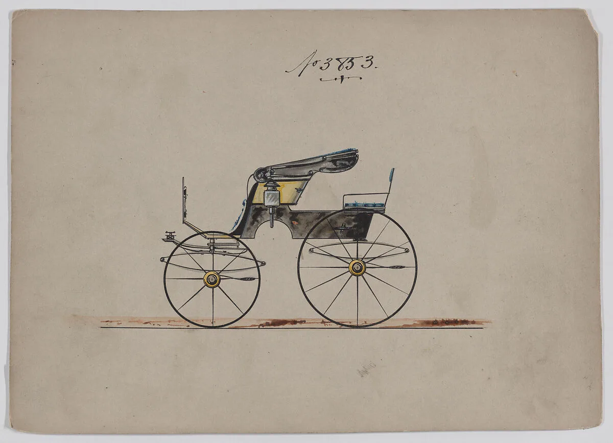Design for Stanhope Phaeton, no. 3853 — Brewster & Co.