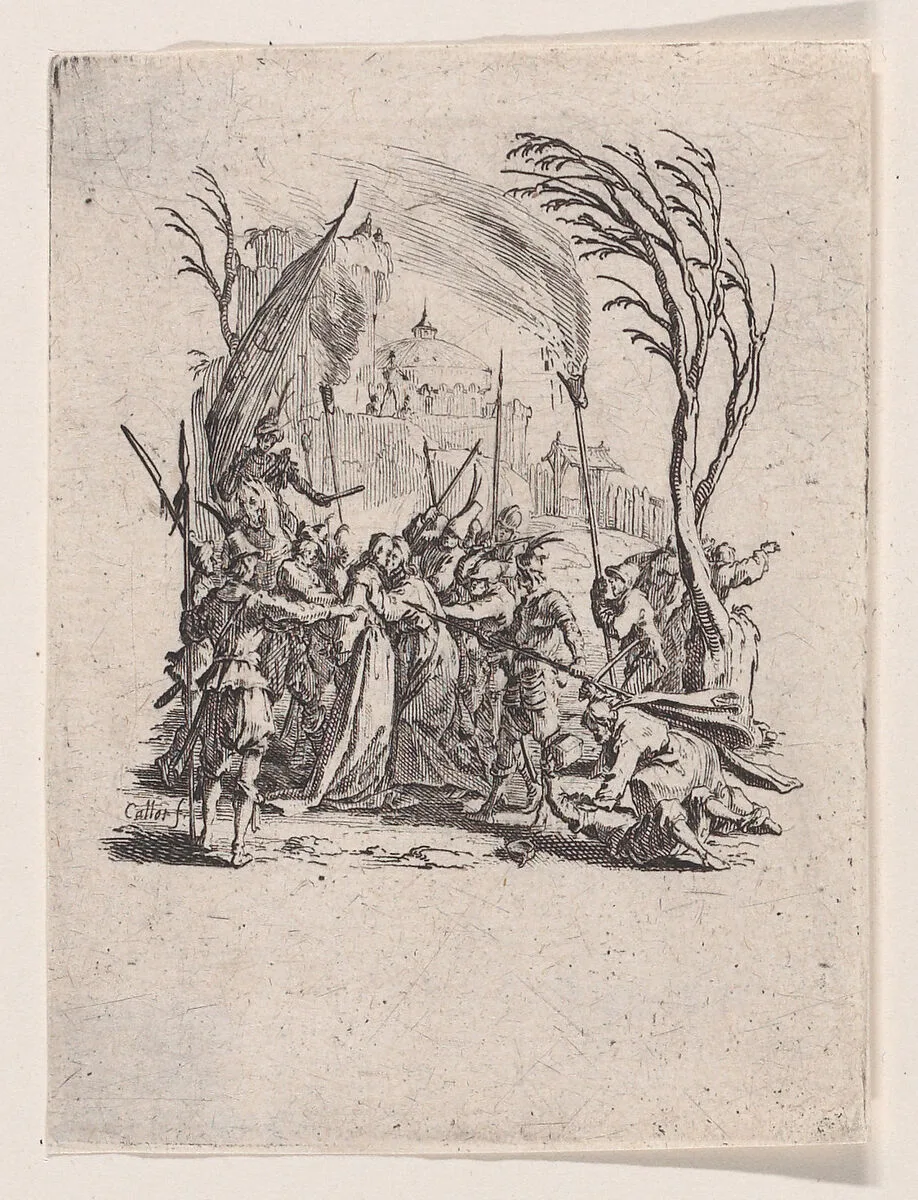 Jésus est Livré aux Juifs (Jesus is Delivered to the Jews), from "La Petite Passion" (The Little Passion) — Jacques Callot