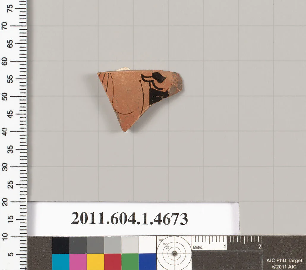 Terracotta fragment of a kylix (drinking cup) — Unknown