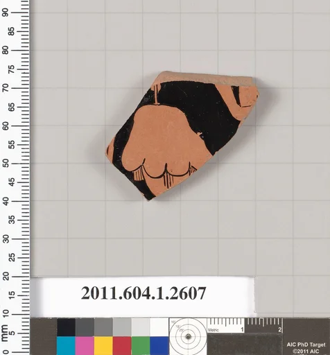 Terracotta fragment of a kylix (drinking cup)