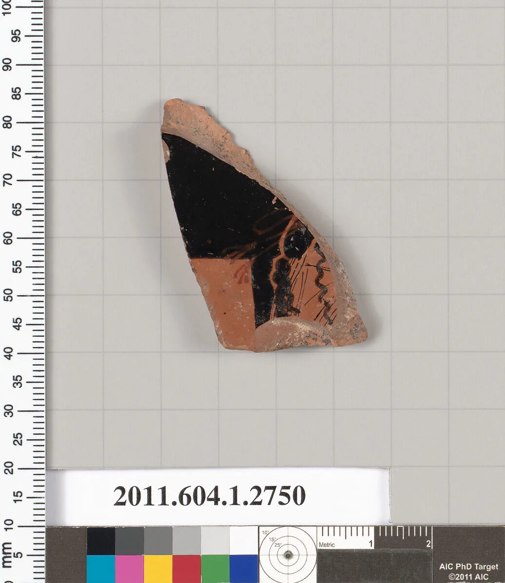 Terracotta fragment of a kylix (drinking cup) — Unknown