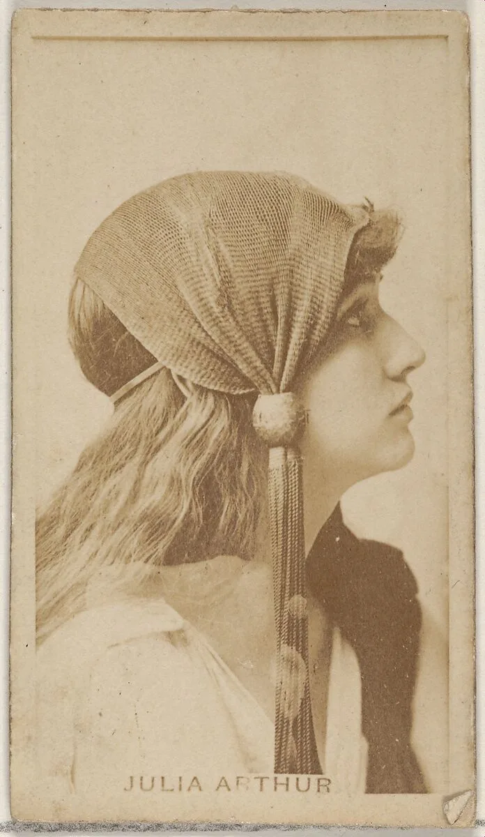 Julia Arthur, from the Actors and Actresses series (N45, Type 8) for Virginia Brights Cigarettes — Allen & Ginter