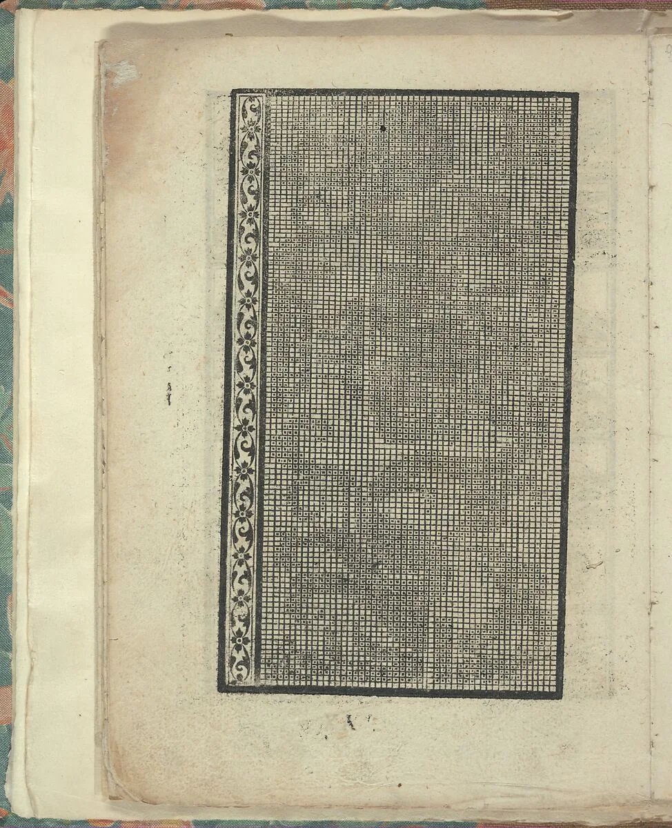 Opera Nova Universali intitulata Corona di racammi, page 21 (verso) — Giovanni Andrea Vavassore