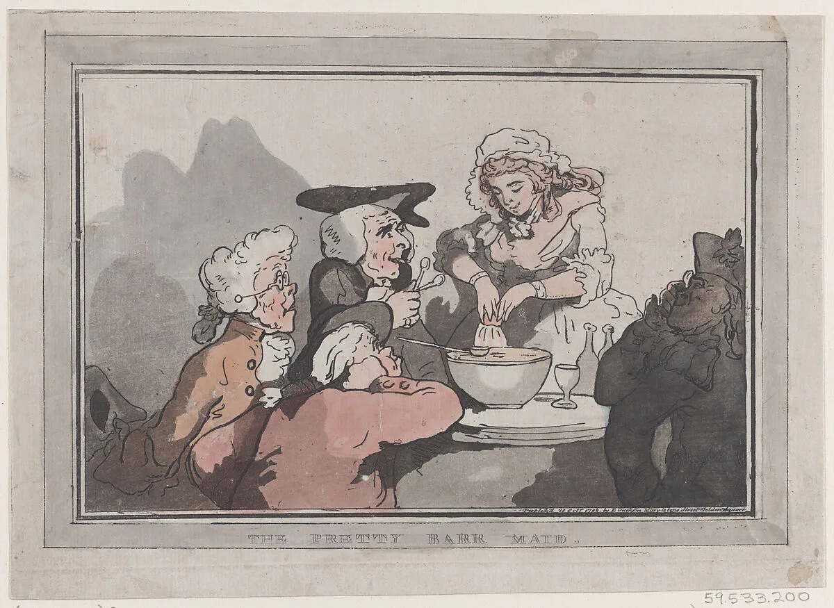 The Pretty Barr Maid — Thomas Rowlandson|Elizabeth Jackson