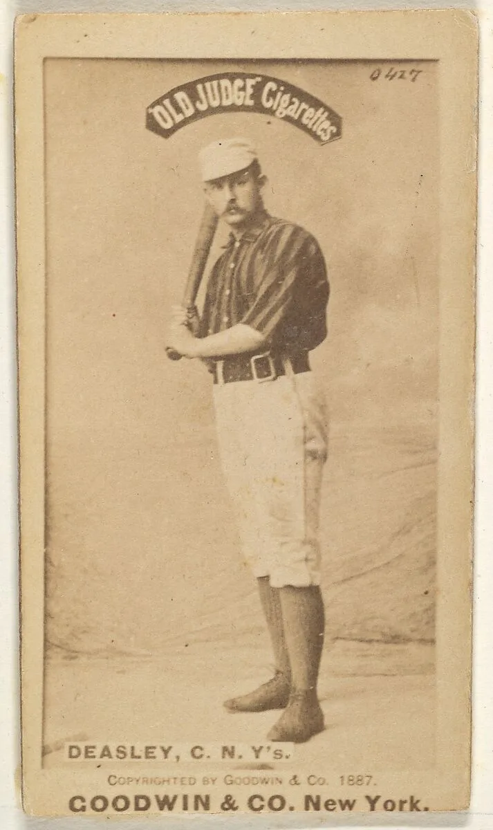 Thomas H. "Pat" Deasley, Catcher, New York, from the Old Judge series (N172) for Old Judge Cigarettes — Goodwin & Company