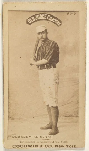Thomas H. "Pat" Deasley, Catcher, New York, from the Old Judge series (N172) for Old Judge Cigarettes