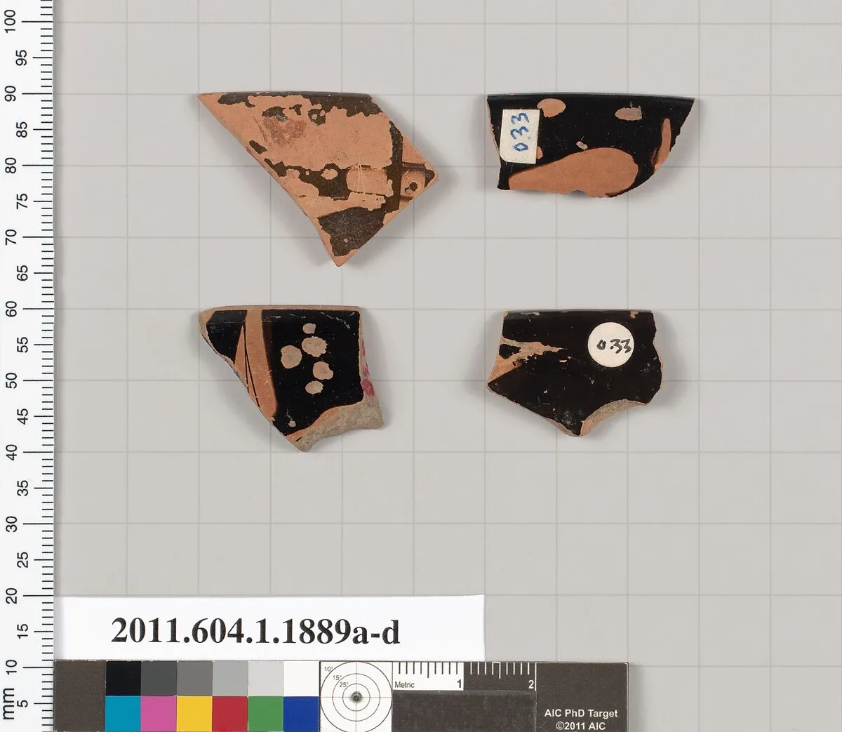 Terracotta rim fragments of kylikes (drinking cups) — Unknown