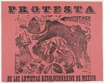 Poster relating to the protest of the revolutionary artists of Mexico — Gabriel Fernández Ledesma