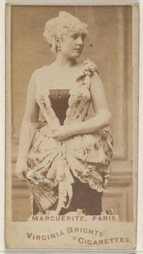Marguerite, Paris, from the Actors and Actresses series (N45, Type 1) for Virginia Brights Cigarettes