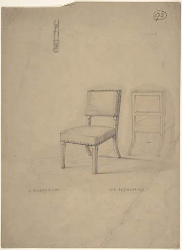 View of Front and Rear of Chair
