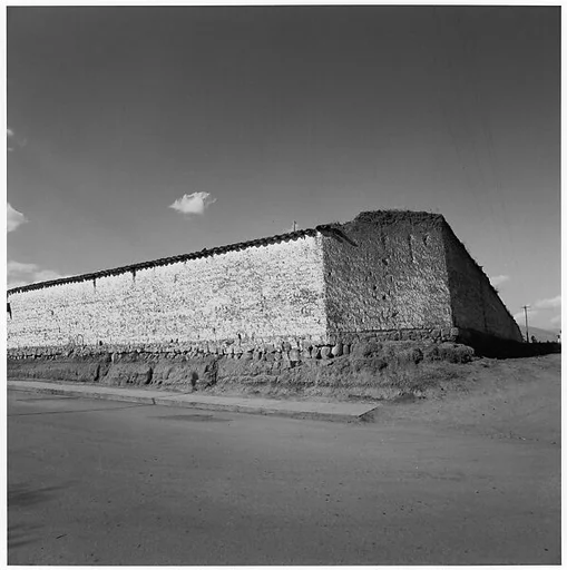 [Exterior Corner of Whitewashed Wall, Cuzco, Peru]