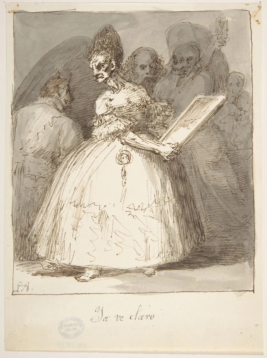 At Last She Sees Clearly ("Ya ve claro") — Leonardo Alenza y Nieto