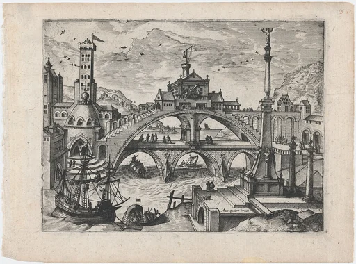 Riverscape with a Double Bridge