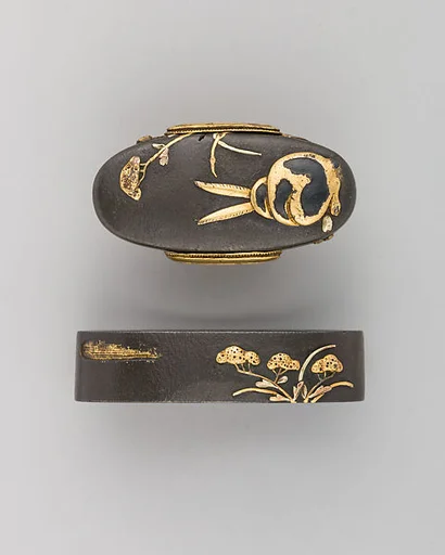 Sword-Hilt Collar and Pommel (Fuchigashira)