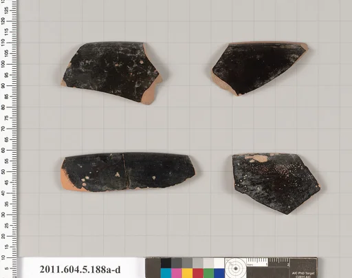 Terracotta rim fragments of kylikes (drinking cups)