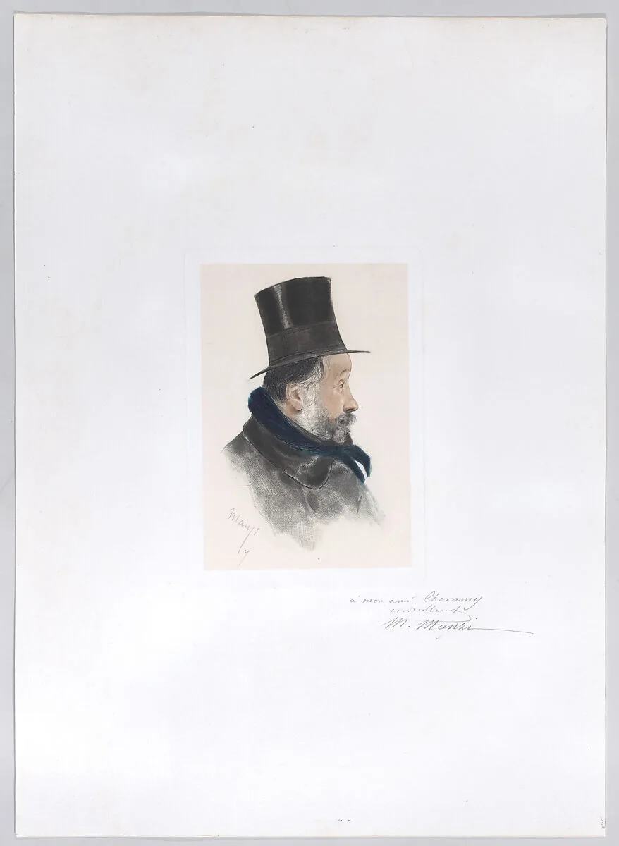 Portrait of Edgar Degas in profile — Edgar Degas|Michel Manzi