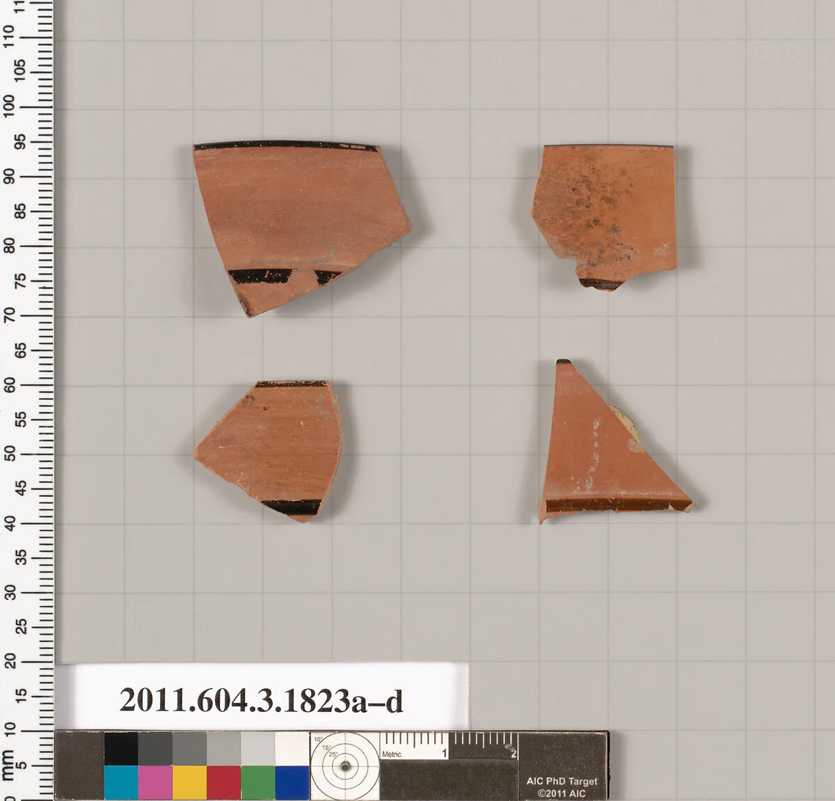 Terracotta rim fragments of kylikes: Lip cup (drinking cup) — Unknown