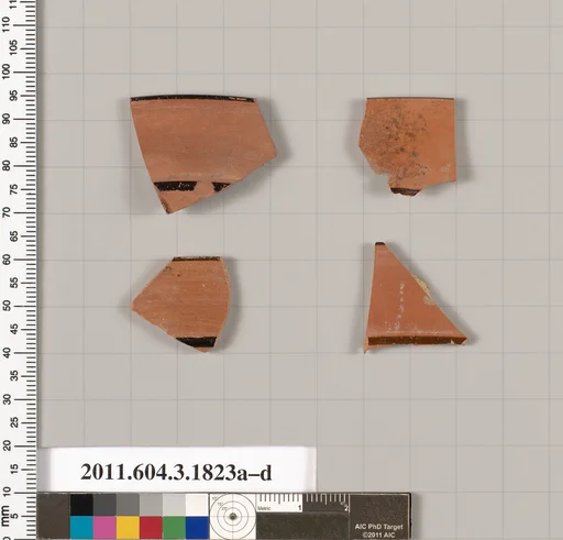 Terracotta rim fragments of kylikes: Lip cup (drinking cup)