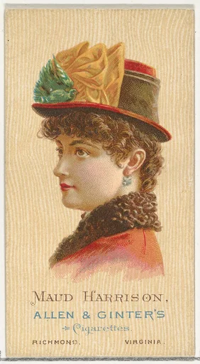 Maud Harrison, from World's Beauties, Series 2 (N27) for Allen & Ginter Cigarettes
